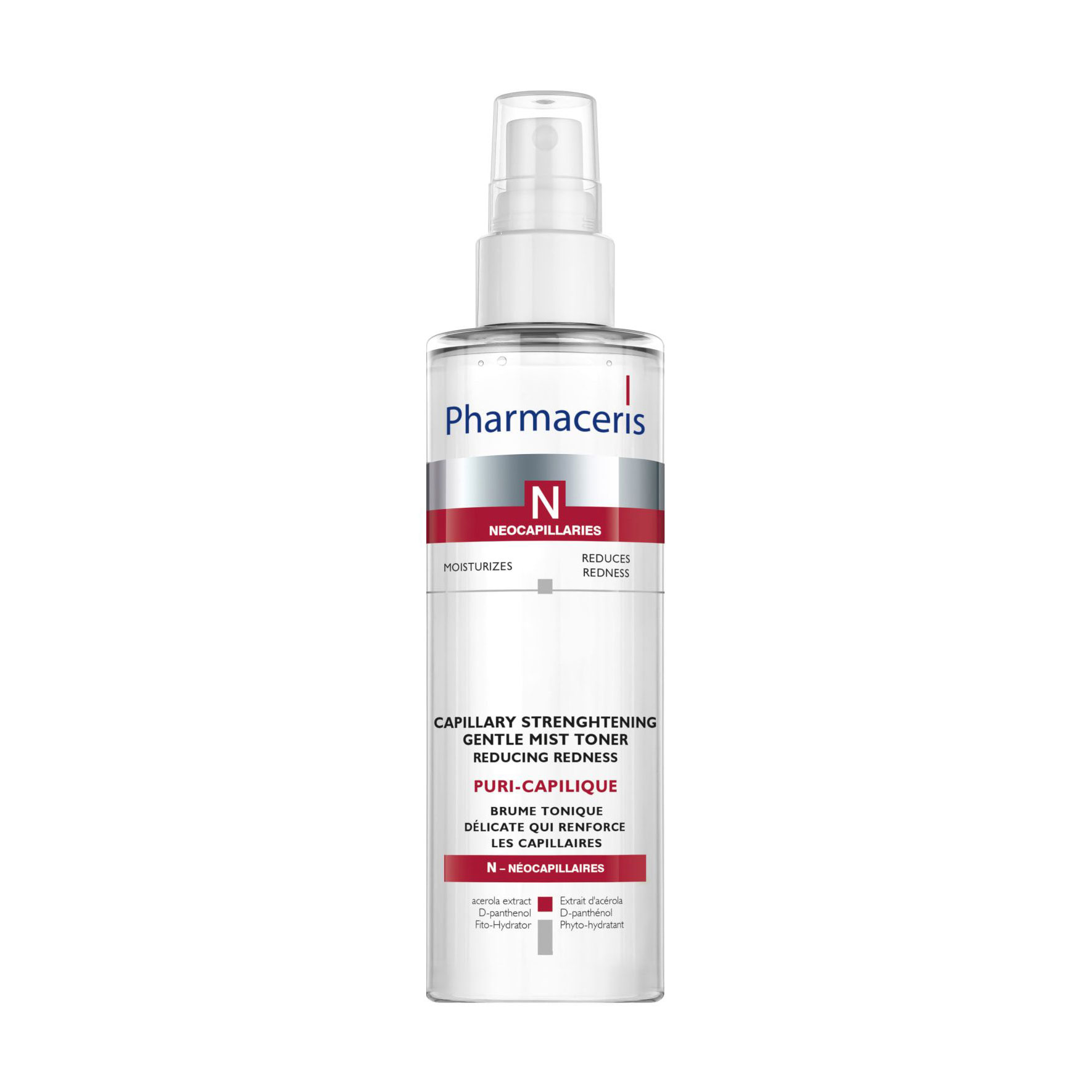 Зміцнювальний тонік-міст для обличчя Pharmaceris N Puri-Capilique Capillary Strenghtening Gentle Mist Toner, 200 мл